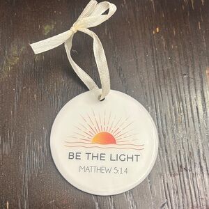 Bible Verse Sun Ornament with Ribbon